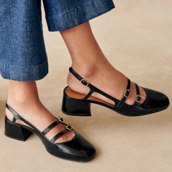 Sezane Black Paula Babies Size 40 - Picture 3 of 8